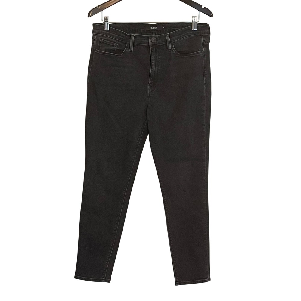Hudson‎ Los Angeles Skinny Jeans Womens 31 Faded Black High Rise Stretch Denim